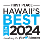Hawaii's Best 2024 First Place Award by Star Advertiser People's Choice Awards