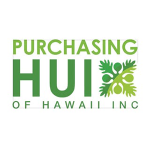 Purchasing Hui of Hawaii Inc logo with green floral emblem.