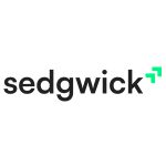 Sedgwick logo with black text and green geometric design.