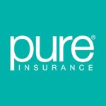 PURE Insurance logo on a teal background.